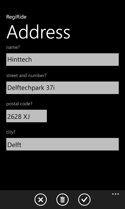 Manage Address Detail